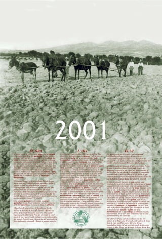 Calendari del Centre Cultural Castellut de 2001