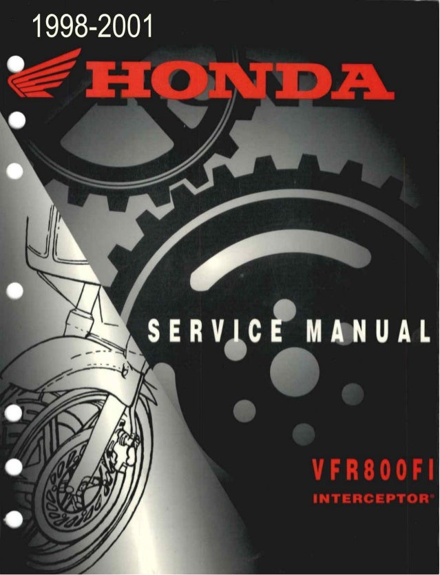 01 Honda Vfr800 Fi Interceptor Service Repair Manual