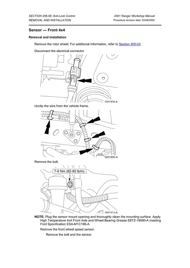 manual de taller ranger (ford) a partir del 2001