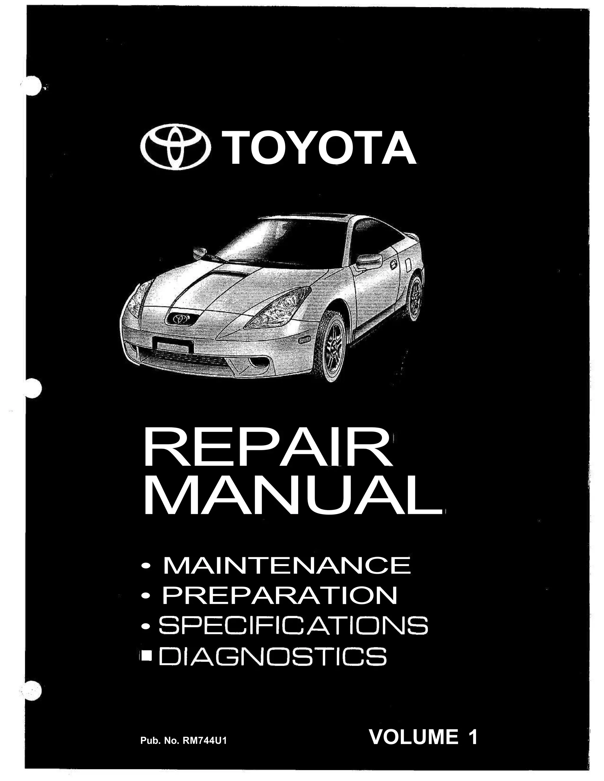 2001 toyota celica service repair manual PDF
