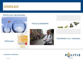 OMSLAG
Ruimte voor vakmanschap

Focus op straatwerk

Ontwikkelen i.p.v. ontwerpen
Vertrouwen

Datum

 