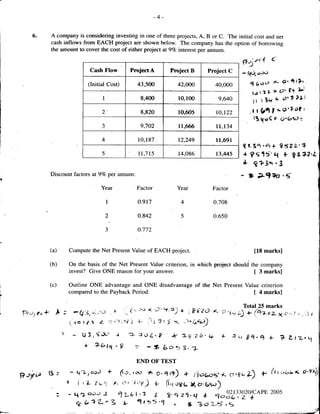Unit 1 CAPE Management Of Business Paper 2 - 2002 - 2011 Past Papers | PDF