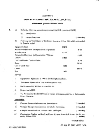 Unit 1 CAPE Management Of Business Paper 2 - 2002 - 2011 Past Papers | PDF
