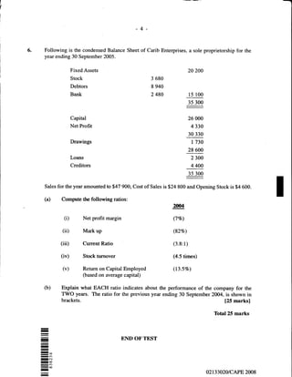 Unit 1 CAPE Management Of Business Paper 2 - 2002 - 2011 Past Papers | PDF