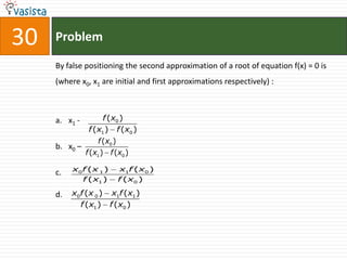 First Proximation Calculus AMU - Mathematics - 2002 | PPTX