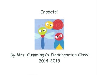 Mrs. Cummings's Kindergarten Insect Book
