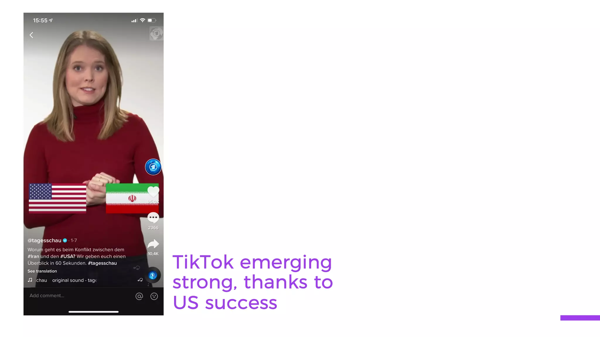 TikTok emerging
strong, thanks to
US success
 