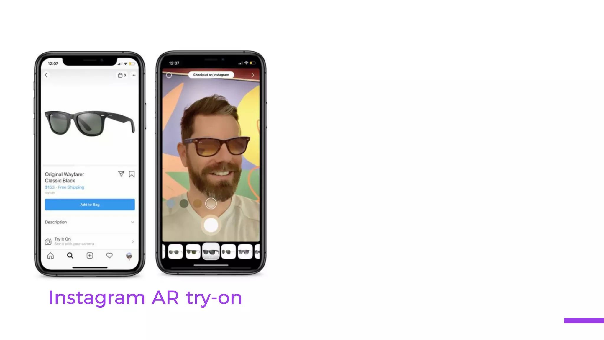 Instagram AR try-on
 