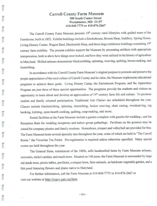 2002 Carroll County Maryland Facts Book