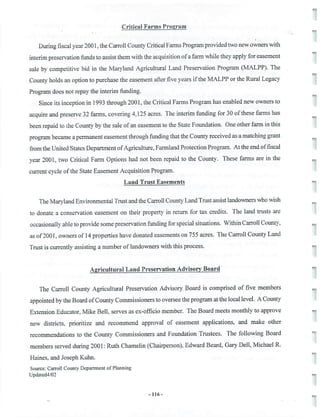 2002 Carroll County Maryland Facts Book