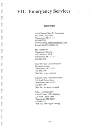 2002 Carroll County Maryland Facts Book