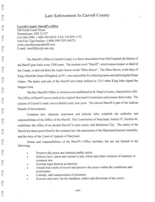 2002 Carroll County Maryland Facts Book