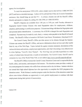 2002 Carroll County Maryland Facts Book