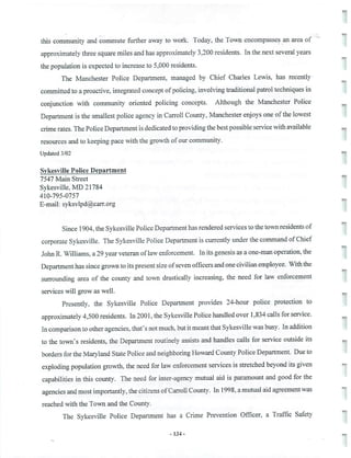 2002 Carroll County Maryland Facts Book