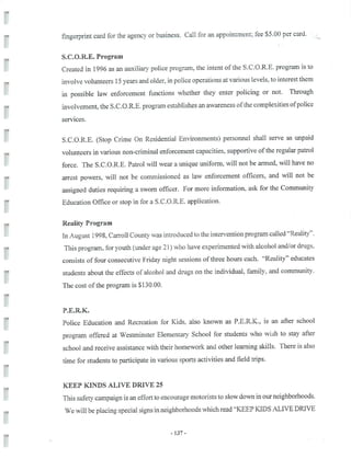 2002 Carroll County Maryland Facts Book