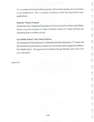 2002 Carroll County Maryland Facts Book