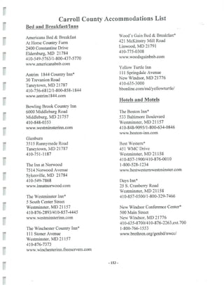 2002 Carroll County Maryland Facts Book