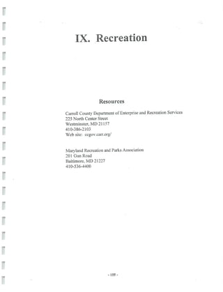 2002 Carroll County Maryland Facts Book