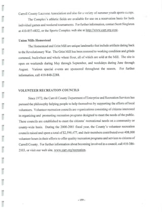 2002 Carroll County Maryland Facts Book