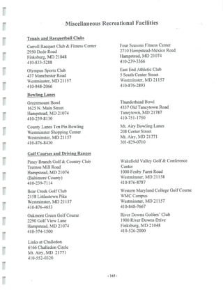 2002 Carroll County Maryland Facts Book