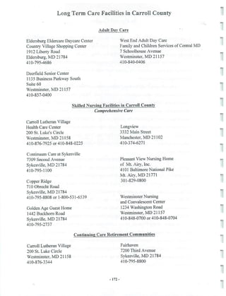 2002 Carroll County Maryland Facts Book