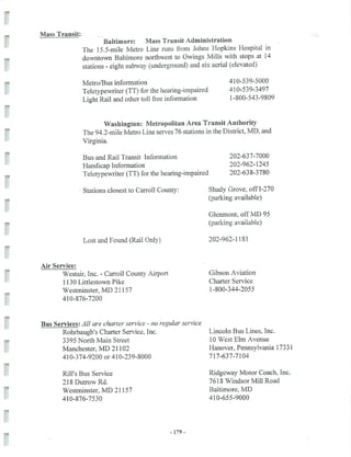 2002 Carroll County Maryland Facts Book