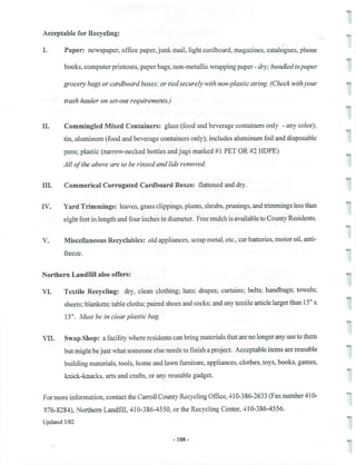 2002 Carroll County Maryland Facts Book