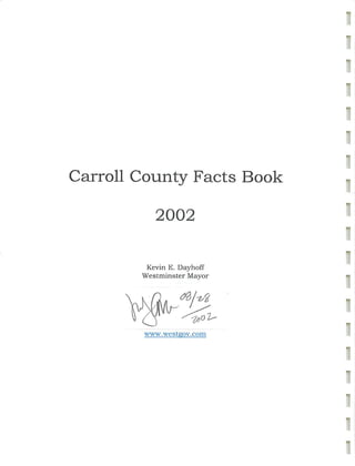 2002 Carroll County Maryland Facts Book