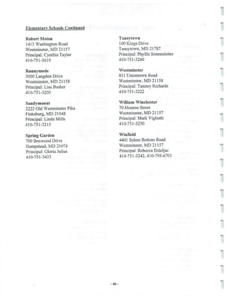 2002 Carroll County Maryland Facts Book