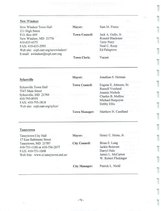 2002 Carroll County Maryland Facts Book