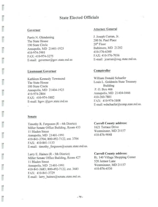 2002 Carroll County Maryland Facts Book