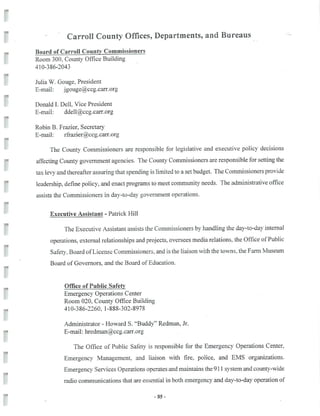 2002 Carroll County Maryland Facts Book