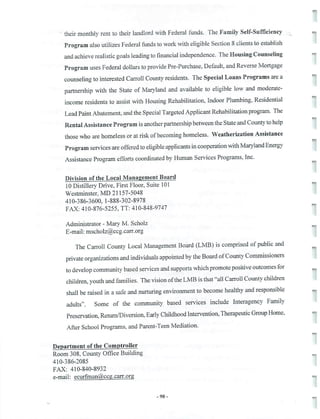 2002 Carroll County Maryland Facts Book