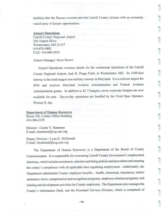 2002 Carroll County Maryland Facts Book