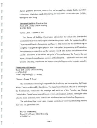 2002 Carroll County Maryland Facts Book