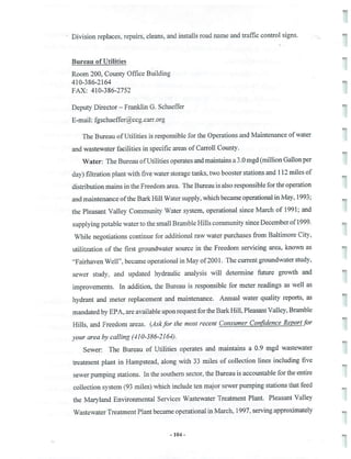 2002 Carroll County Maryland Facts Book