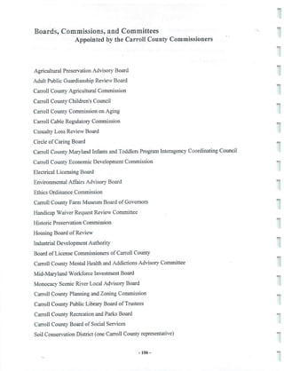 2002 Carroll County Maryland Facts Book