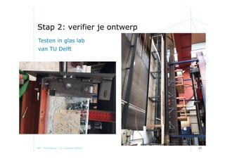 ABT / Booosting / Co Creation Centre 15
Stap 2: verifier je ontwerp
Testen in glas lab
van TU Delft
 
