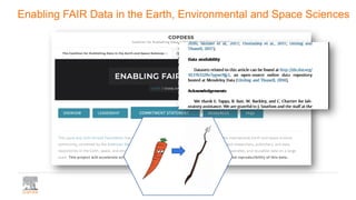 Enabling FAIR Data in the Earth, Environmental and Space Sciences
 
