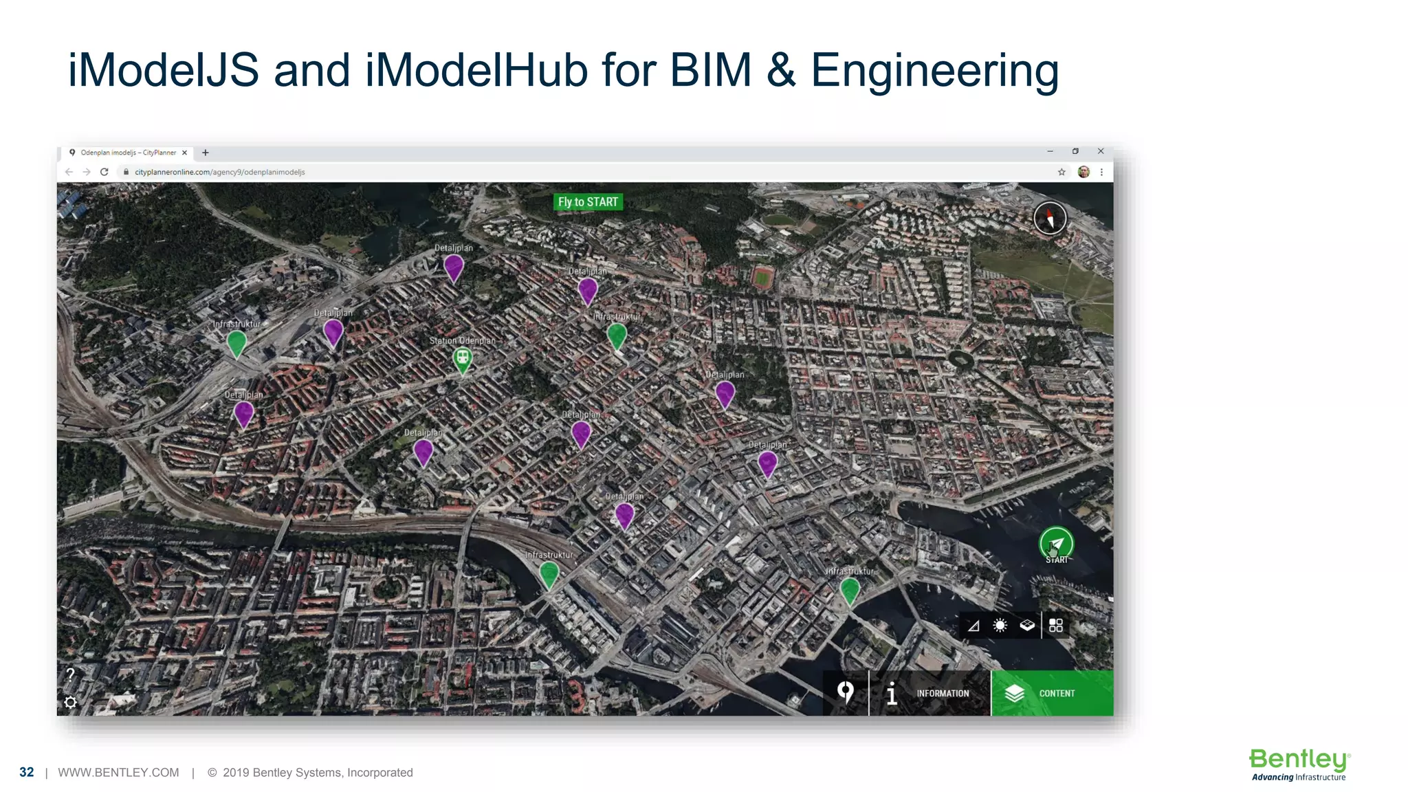 32 | WWW.BENTLEY.COM | © 2019 Bentley Systems, Incorporated
iModelJS and iModelHub for BIM & Engineering
 