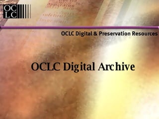 OCLC Digital Archive 