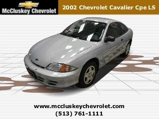 Used 2002 Chevrolet Cavalier Cpe LS - Kings Automall Cincinnati, Ohio