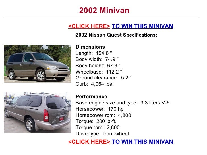 minivan size