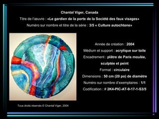 Tous droits réservés © Chantal Viger, 2004
Année de création : 2004
Médium et support : acrylique sur toile
Encadrement : ...