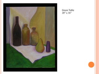 Green Table 20” x 16” 