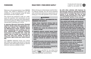 2003 XTERRA OWNER'S MANUAL PDF