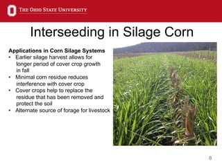 Dr. Ryan Haden - Interseeding Cover Crops into Corn and Soybeans | PDF