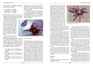 DeArGe Mitteilungen 8(4), 2003                                                                                                                                               DeArGe Mitteilungen 8(4), 2003



ben, gehäutet. In der folgenden Reihenfolge        Bei Temperaturen zwischen 22°C und 28°C         aber das gleiche passierte mit einer
wurden die Kokons gebaut:                          sind demnach vom Bau des Kokons bis zum         weiteren H. schmidti. Wenig später
                                                   Schlupf der Jungtiere zweieinhalb bis drei      waren die ersten T. truculentus eben-
  • erster Kokon: 26.03.2003                       Monate notwendig.                               falls davon betroffen. Es dauerte
  • zweiter Kokon: 15.04.2003                          Die Jungtiere, deren Größe beim Verlas-     nicht lange und auch die in der
  • dritter Kokon: 11.05.2003                      sen des Kokons ungefähr 1,5 cm Spannwei-        Nähe untergebrachten Chilobrachys
                                                   te betrug (Farbtafel Abb. 5), wurden einzeln    fimbriatus zeigten die selben Sym-
Eine Kuriosität bei dieser Art liegt in der        in kleine Röhrchen gesetzt und ernährten        ptome! Alles in allem waren letzt-
Tatsache, dass die Weibchen den Kokon              sich von kleinen Grillen, die sie ohne Pro-     lich etwa 20 Exemplare (darunter 7
»aufhängen«, ähnlich den Weibchen von Pte-         bleme akzeptierten.                             T. truculentus) betroffen, die alle
rinochilus murinus und Citharishi-                                                                 innerhalb kurzer Zeit verstarben.
us crawshayi. Der Kokon wird                                                                       Untersuchungen ergaben, dass die
auf einer Seite festgemacht                                                                        H. schmidti mit Nematoden (Fa-
und mit der anderen Seite an                                                                       denwürmer) belastet waren. Die           Thrigmopoeus truculentus, Weibchen.
der gegenüberliegenden Wand                                                                        Nematoden wurden mittels der
befestigt, der Kokon sieht                                                                         nicht verzehrten Beutetiere, die
dann aus wie eine Hängematte.                                                                      zum Überträger der Epedemie wurden, in                 The tarantulas of this species reach a
Ist die »Hängematte« erst ein-                                                                     die anderen Terrarien übertragen, denn die bodylength about 8cm and a legspan of
mal gebaut, hält sich das Weib-                                                                    nicht gefressenen Schaben wurden ja in die 20cm. They live at the embankment of stre-
chen manchmal oberhalb auf,                                                                        anderen Terrarien verfrachtet.                    ets in western India and were found living in
aber am häufigsten darunter                                                                            Das Verfüttern von nicht gefressenen tubes that have a length of 50cm in average.
(siehe nebenstehende Abbil-                                                                        und mit Nematoden infizierten Beutetieren The temperatures at the location of this
dung).                                                                                             an andere Vogelspinnen hatte einen species have been about 28°C in february,
     Die Kokons wurden den           Thrigmopoeus truculentus, Weibchen mit »Hängematten«-Kokon.   »Schneeballeffekt« bezüglich der Nemato- the humidity has not been very high, which
Weibchen nach etwa vier bis                                                                        deninfektion zur Folge, wodurch insgesamt obviously depended on the time they were
fünf Wochen weggenommen und geöffnet. HALTUNGSFEHLER:                                              etwa zwanzig Tiere infiziert wurden, die found.
Es befanden sich zwischen 247 und 324                                                              letztlich auch alle verstarben. Das Problem            The setup of the tanks they are kept in
Jungtiere darin. Diese befanden sich im Im Mai 2001 habe ich etwa zwanzig erwach-                  konnte schließlich dadurch gelöst werden, is 40 cm x 20 cm x 20 cm for the females
Prälarven Stadium und es blieben ihnen also sene und subadulte Haplopelma schmidti aus             dass damit begonnen wurde die verschmäh- and 20 cm x 20 cm x 20 cm for the males.
noch zwei Häutungen, um das Nymphensta- Vietnam über die Vereinigten Staaten erhal-                ten Futtertiere nicht mehr weiter zu verfüt- Temperatures reach 22°C at night and 28°C
dium Stadium, in dem sie beginnen sich ten. Die Terrarien, in denen die H. schmidti                tern und die erkrankten Vogelspinnen abzu- during the daytime, humidity is about 70%.
selbständig zu ernähren, zu erreichen.             und die T. truculentus untergebracht sind,      töten.                                                 At the natural habitat the species seems
                                                   waren in meiner Zuchtanlage eines neben             Wenn man also Wildfänge von Vogel- to be very agressive, but in captivity they
   • Die Jungen des ersten Kokons, vom             dem anderen auf zwei Reihen angesiedelt.        spinnen erwerben sollte, ist es überaus wich- seem to »slow down« a little bit and do not
     26.03.2003 sind am 14.06.2003 ge- Ich verfütterte an beide Arten Schaben, und                 tig diese zunächst unter Quarantäne zu stel- show agressive behaviour at any time they
     schlüpft.                                     wenn eine Spinne mal ihre Beute nicht akt-      len, wenn Sie nicht beim Auftreten einer were disturbed.
   • Die Jungen des zweiten Kokons vom             zeptierte, wurde die überlebende Schabe in      Krankheit Ihren gesamten Bestand infizie-              The mating of the species takes place in
     15.04.2003 sind am 09.07.2003 ge- das Terrarium nebenan gegeben. Eines Ta-                    ren wollen.                                       a non-agressive way and about 5 or 6
     schlüpft.                                     ges fand ich eine H. schmidti mit einer wei-                                                      months later the females built their eggsacs.
   • Die Jungen des dritten Kokons vom             ßen Absonderung im Mundbereich, die ihre        SUMMARY:                                               The females do fix their eggsacs in their
     11.05.2003 sind am 25.07.2003 ge- Chelizeren nicht mehr bewegen konnte. Ei-                                                                     burrow like you can see at the pictures, so
     schlüpft.                                     nige Tage später verstarb das Tier. Das hat     The author introduces the indian species this is a special behaviour similar to the spe-
                                                   mich zunächst nicht sonderlich beunruhigt,      Thrigmopoeus truculentus.                         cies Pterinochilus murinus or Citharishius craws-
                                              24                                                                                                   25
 