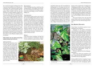 DeArGe Mitteilungen 8(5), 2003                                                                                                                                                              DeArGe Mitteilungen 8(5), 2003



de in einer Fresspause befinden kann das            KELLERASSELN:                                  scheinlich spielen hier die Umweltfaktoren                         Damit werden nämlich die Grundlagen für
Futtertier bestenfalls in den Pflanzen ver-         Diese Nützlinge brauchen, ähnlich wie die      (Bedingungen im Terrarium) und eine viel-                          Schädlinge geschaffen, weil so auch Nützlin-
schwinden oder schlimmstenfalls erhebli-            Springschwänze, Feuchtigkeit zum Überle-       leicht daraus resultierende Schwäche der Vo-                       ge abgetötet werden bzw. diese keine Mög-
chen Schaden an diesen anrichten. Wie ein-          ben. Auch Kellerasseln beseitigen organi-      gelspinne eine bedeutende Rolle. In einem                          lichkeit zur Ansiedlung bekommen. Gewoll-
gangs schon erwähnt, sind bei mir nur               sche Reste und beugen so einer Schimmel-       Terrarium kann sich mit der Zeit durchaus                          te Sterilität erfordert, dass das Terrarium
bestimmte Terrarien bepflanzt. Dadurch las-         bildung vor.                                   ein natürliches Gleichgewicht bezüglich                            ständig penibel sauber gehalten werden soll-
sen sich eine Fülle von Problemen im                                                               Schädlingen und Nützlingen einpendeln und                          te und regelmäßig die Futterreste, alte Häute
Zusammenhang mit der Fütterung verhin-              TRAUERMÜCKEN:                                  von einer übertriebenen Sterilität kann ich                        usw. aus dem Behälter entfernt werden müs-
dern (z. B. im Aufzuchtbehälter verstecken          Diese können lästig werden und auch ich        hier nur abraten. Damit meine ich ein Erhit-                       sten.
sich die Mikro-Grillen unter dem Efeu etc.).        bin im unfreiwilligen Besitz mehrerer dieser   zen der Erden im Ofen oder der Mikrowel-                               Die weiteren kleine Tiere, die zum Teil
Mein Bestand ist zudem noch recht über-             Insekten. Bei bepflanzten Terrarien ist ein    le, eine Haltung auf reinem Torf (stark sau-                       meine Erden in den Terrarien bevölkern,
schaubar und ich kenne jedes Tier hinsicht-         Befall von Trauermücken fast unumgäng-         re Reaktion mit pH-Werten um 3-4) oder                             entziehen sich einer Bestimmung meiner-
lich Nahrungsbedarf, Häutungsintervalle             lich, da die Eier im Bodengrund abgelegt       einer völligen Trockenheit im Terrarium etc.!                      seits.
und Fresspausen. In einem solchen Fall              werden und die bei Feuchtigkeit schlüpfen-
kann gezielter gefüttert werden. Weiterhin          den Maden sich über die Wurzeln der Pflan-                                                                        DAS »MURPHY«-PHÄNOMEN:
sollte man bevorzugt abends füttern, weil           zen her machen. Den Umstand, dass es in
die Beutefangaktivität der meisten Vogel-           meinen Terrarien keineswegs von Trauer-                                                                           Diese kleine Geschichte möchte ich ab-
spinnen in den Abendstunden beginnt. So             mücken wimmelt, halte ich den Spring-                                                                             schließend noch erwähnen.
hat man auch die Möglichkeit, die nicht             schwänze zu gute, da diese die Eier der                                                                               »Murphy« ist das adulte Brachypelma
gefressenen Futtertieren am nächsten Mor-           Trauermücken zerstören. Gelbtafeln oder -                                                                         smithi-Weibchen eines Bekannten; von ihm
gen wieder aus dem Terrarium zu entfernen,          sticker benutze ich nicht.                                                                                        aufgezogen seit Spiderling-Tagen. »Murphy«
bevor diese an den Pflanzen schaden anrich-                                                                                                                           vereitelte bisher jeden Versuch seitens ihres
ten können.                                         MILBEN:                                                                                                           Besitzers (oder dessen Freunde), ihrem Ter-
                                                    Diese sind weitere Lästlinge, die sogar bei                                                                       rarium eine gewisse »grüne Ordnung« zu
ORGANISMEN DIE EIN BEPFLANZTES TER-                 einem vermehrten Aufkommen unseren                                                                                verleihen. Und das schon seit Jahr und Tag
RARIUM HEIMSUCHEN KÖNNEN                            Tieren erheblich schaden können. Wahr-                                                                            sehr erfolgreich. Dieses »Teufels-Weib« ist
                                                                                                                                                                      mit einem solchen Eifer und einer schier
SPRINGSCHWÄNZE:                                                                                                                                                       endlosen Geduld dabei, ihr Terrarium nach
Diese für uns nützlichen Tiere                                                                                                                                        eigenen Vorstellungen zu gestalten. Kein
finden sich früher oder später                                                                                                                                        Versuch, keine Idee und keine Pflanze hat
von ganz allein im bepflanzten                                                                                                                                        »Murphy« bisher überlebt. Binnen einer
Terrarium ein. Sie brauchen eine                                                                                                                                      Nacht wird das Oberste nach unten gekehrt,
gewisse Bodenfeuchtigkeit zum                                                                                                                                         die Pflanzen ausgebuddelt, zerlegt, ver-
Überleben und diese Bedingun-                                                                                                                                         schleppt und vergraben.
gen sollten sie zumindest teil-                                                                                                                                           Das ist in unserem Kreis das »Murphy«-
weise von uns bekommen. Sie                                                                                                                                           Phänomen!
machen sich gern über Futterre-                                                                                                                                           Solche Tiere sollte man respektieren und
ste her und ebenso über anderes                                                                                                                                       eine Umgestaltung oder Bepflanzung des
totes Material. Sie halten dem-                                                                                                                                       Terrariums nicht ins Auge fassen.
nach das Becken sauber und
vermehren sich dabei auch noch                                                                                                                                        Schlussendlich hoffe ich, mögliche Fragen
ganz von allein.                                                                                                                                                      eurerseits beantwortet zu haben bzw. dass
                                                                                                    Terrarium für Avicularia versicolor mit Efeutute bepflanzt
                                    vorne Pilea ?? spec., hinten Tradescantia spec.                 Foto: Martin Huber                                                ich Euch auch viele Anregungen geben
                                               14                                                                                                                15
 