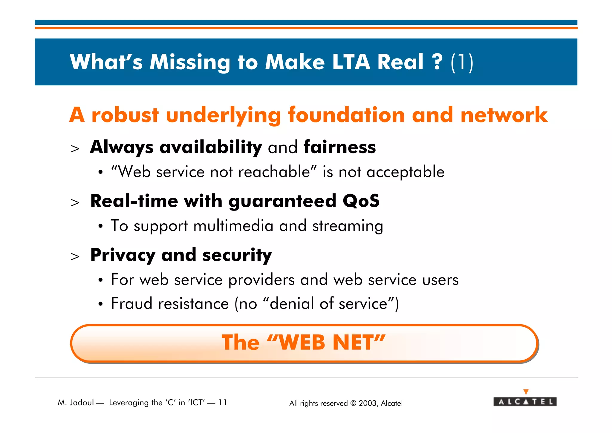Leveraging the C in ICT (2003)